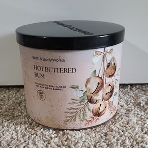 HOT BUTTERED RUM 3 Wick Candle Bath And Body Works